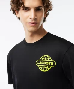 T-Shirt Imprime En Jersey Epais De Coton | Lacoste Outlet