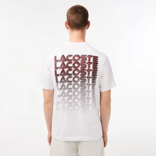 T-Shirt Imprime En Jersey Epais De Coton | Lacoste Outlet