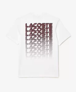 T-Shirt Imprime En Jersey Epais De Coton | Lacoste Outlet