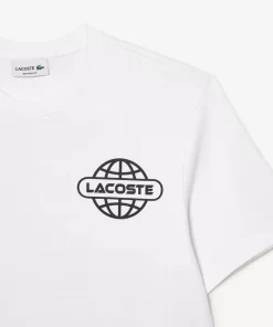 T-Shirt Imprime En Jersey Epais De Coton | Lacoste Outlet