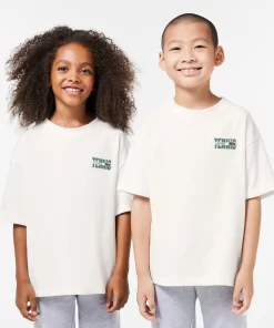 T-Shirt Imprime Face Et Dos En Coton | Lacoste Cheap