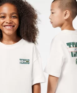 T-Shirt Imprime Face Et Dos En Coton | Lacoste Cheap