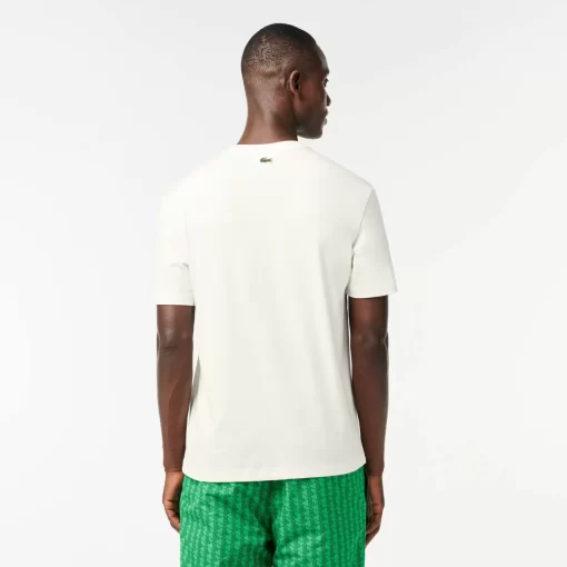 T-Shirt Imprime Monogramme Regular Fit En Coton | Lacoste Flash Sale