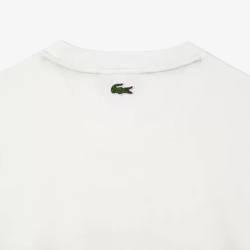 T-Shirt Imprime Monogramme Regular Fit En Coton | Lacoste Flash Sale