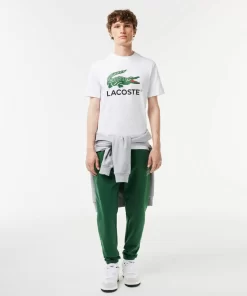 T-Shirt Imprime Signature En Jersey De Coton | Lacoste Clearance