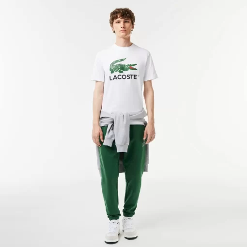 T-Shirt Imprime Signature En Jersey De Coton | Lacoste Clearance