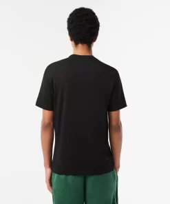 T-Shirt Imprime Signature En Jersey De Coton | Lacoste Discount