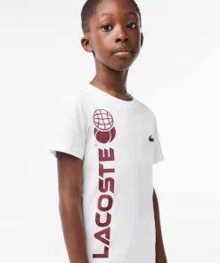 T-Shirt Tennis En Jersey De Coton | Lacoste Flash Sale