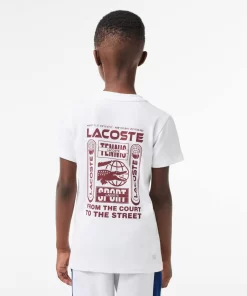 T-Shirt Tennis En Jersey De Coton | Lacoste Flash Sale