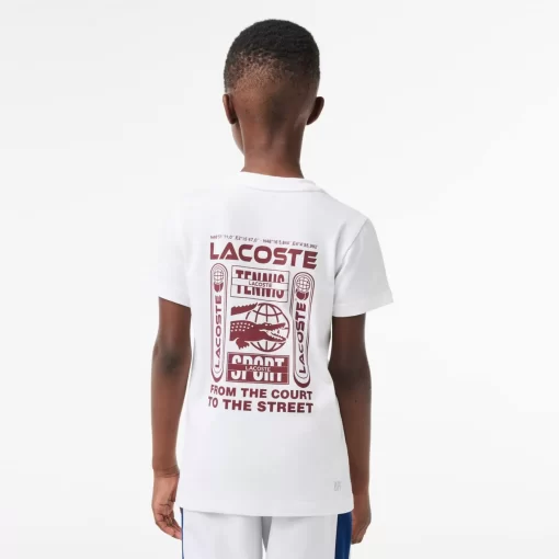 T-Shirt Tennis En Jersey De Coton | Lacoste Flash Sale