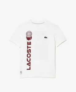 T-Shirt Tennis En Jersey De Coton | Lacoste Flash Sale