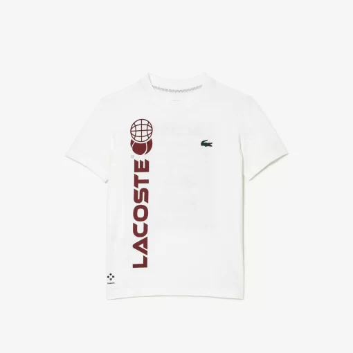 T-Shirt Tennis En Jersey De Coton | Lacoste Flash Sale