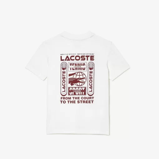 T-Shirt Tennis En Jersey De Coton | Lacoste Flash Sale