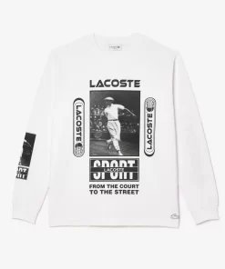 T-Shirt Loose Fit Avec Imprime Rene | Lacoste Hot