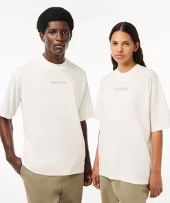 T-Shirt Loose Fit En Jersey De Coton | Lacoste Discount