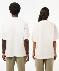 T-Shirt Loose Fit En Jersey De Coton | Lacoste Discount