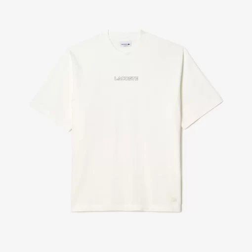 T-Shirt Loose Fit En Jersey De Coton | Lacoste Discount