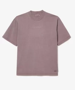 T-Shirt Loose Fit En Jersey De Coton | Lacoste Discount