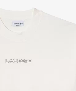 T-Shirt Loose Fit En Jersey De Coton | Lacoste Discount