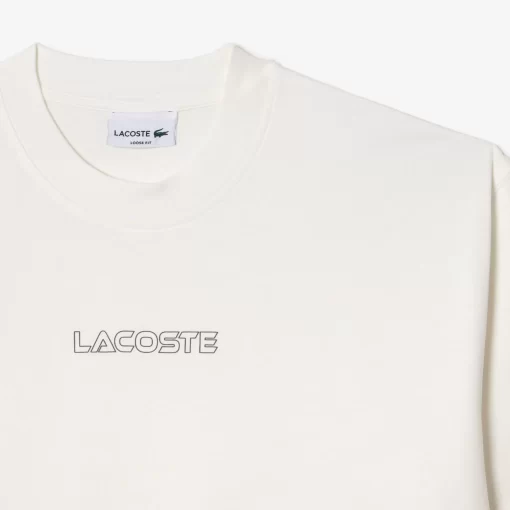 T-Shirt Loose Fit En Jersey De Coton | Lacoste Discount