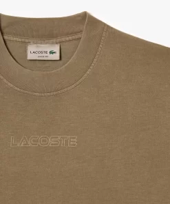 T-Shirt Loose Fit En Jersey De Coton | Lacoste Outlet