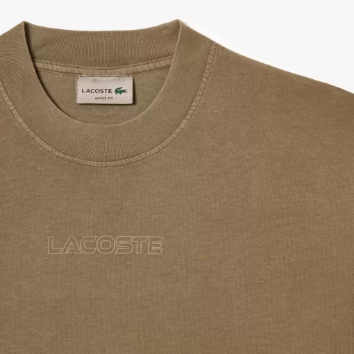 T-Shirt Loose Fit En Jersey De Coton | Lacoste Outlet