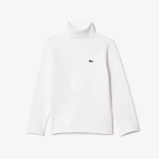 T-Shirt Manches Longues A Col Roule En Coton | Lacoste Cheap