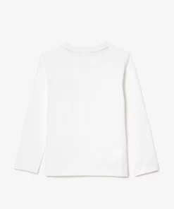 T-Shirt Manches Longues En Jersey De Coton | Lacoste Fashion