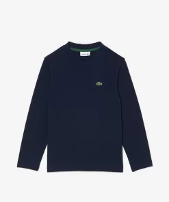 T-Shirt Manches Longues En Jersey De Coton | Lacoste Sale