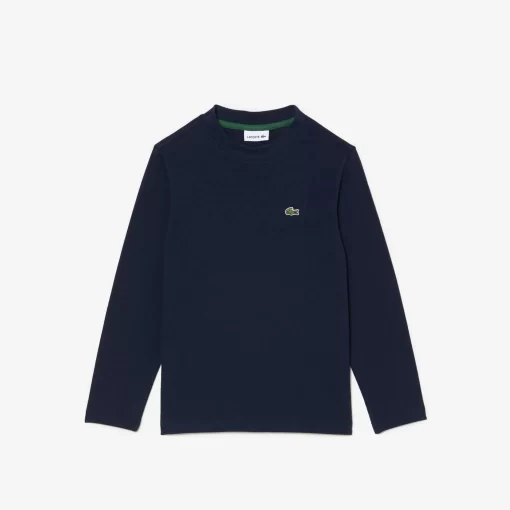 T-Shirt Manches Longues En Jersey De Coton | Lacoste Sale