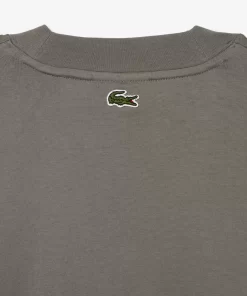 T-Shirt Manches Longues Loose Fit En Coton Epais | Lacoste Online