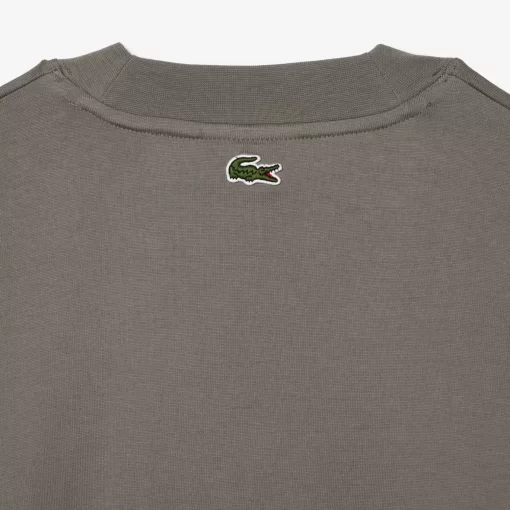 T-Shirt Manches Longues Loose Fit En Coton Epais | Lacoste Online