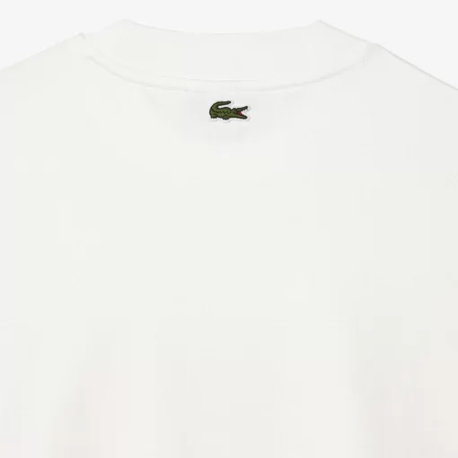 T-Shirt Manches Longues Loose Fit En Coton Epais | Lacoste Flash Sale