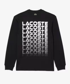 T-Shirt Manches Longues Relaxed Fit Avec Marquages | Lacoste Hot