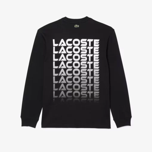 T-Shirt Manches Longues Relaxed Fit Avec Marquages | Lacoste Hot