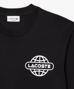 T-Shirt Manches Longues Relaxed Fit Avec Marquages | Lacoste Hot