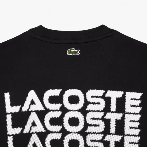 T-Shirt Manches Longues Relaxed Fit Avec Marquages | Lacoste Hot