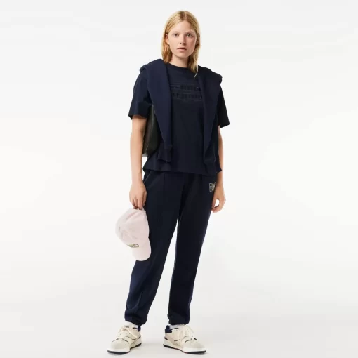 T-Shirt Oversize En Coton Broderie Tennis | Lacoste Shop