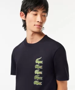 T-Shirt Regular Fit Avec Crocodiles Iconiques | Lacoste Flash Sale