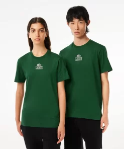 T-Shirt Regular Fit Avec Marquage En Jersey De Coton | Lacoste New