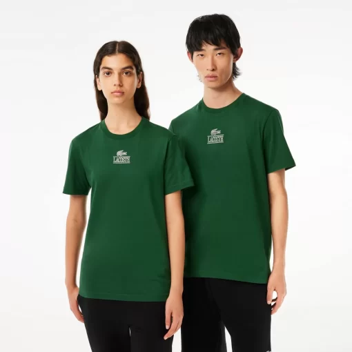 T-Shirt Regular Fit Avec Marquage En Jersey De Coton | Lacoste New