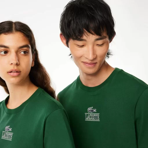 T-Shirt Regular Fit Avec Marquage En Jersey De Coton | Lacoste New