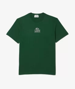 T-Shirt Regular Fit Avec Marquage En Jersey De Coton | Lacoste New