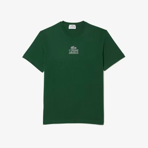 T-Shirt Regular Fit Avec Marquage En Jersey De Coton | Lacoste New