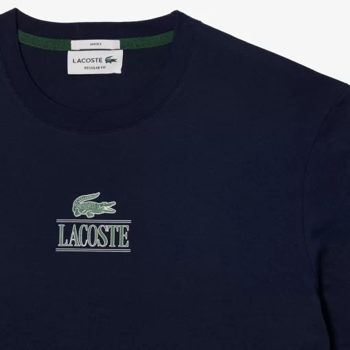 T-Shirt Regular Fit Avec Marquage En Jersey De Coton | Lacoste Discount