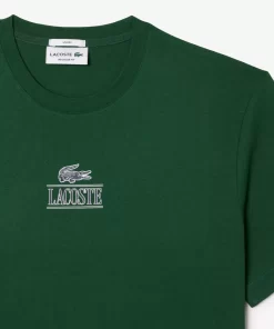 T-Shirt Regular Fit Avec Marquage En Jersey De Coton | Lacoste New