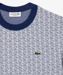 T-Shirt Regular Fit En Jacquard Monogramme | Lacoste Flash Sale