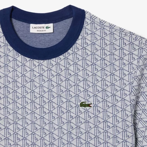 T-Shirt Regular Fit En Jacquard Monogramme | Lacoste Flash Sale