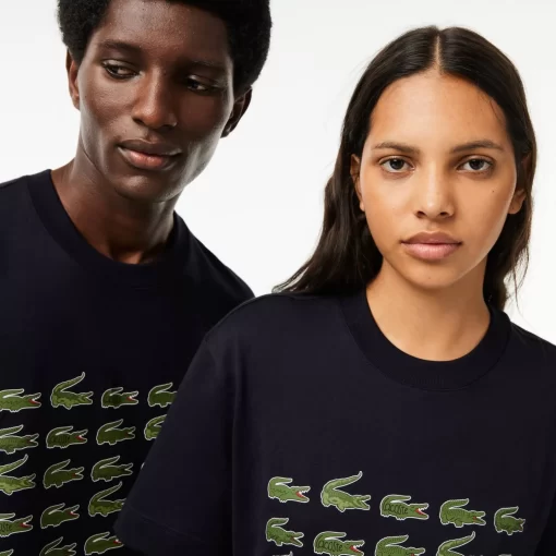 T-Shirt Relaxed Fit Avec Crocodiles Iconiques | Lacoste Cheap