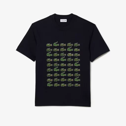 T-Shirt Relaxed Fit Avec Crocodiles Iconiques | Lacoste Cheap